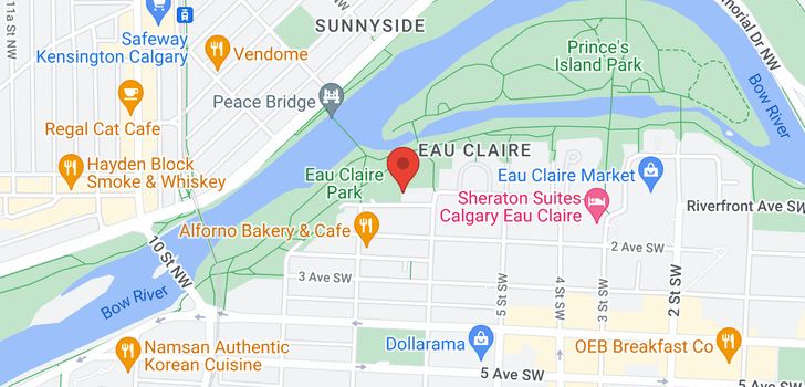 map of 602 738 1 Avenue SW
